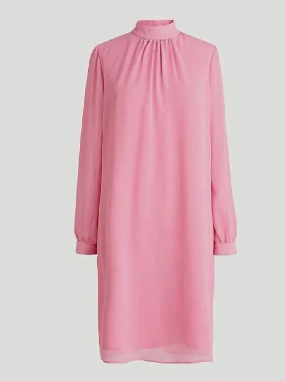 NWT J Crew size 4 pastel pink high neck long sleeve sheath dress cocktail spring